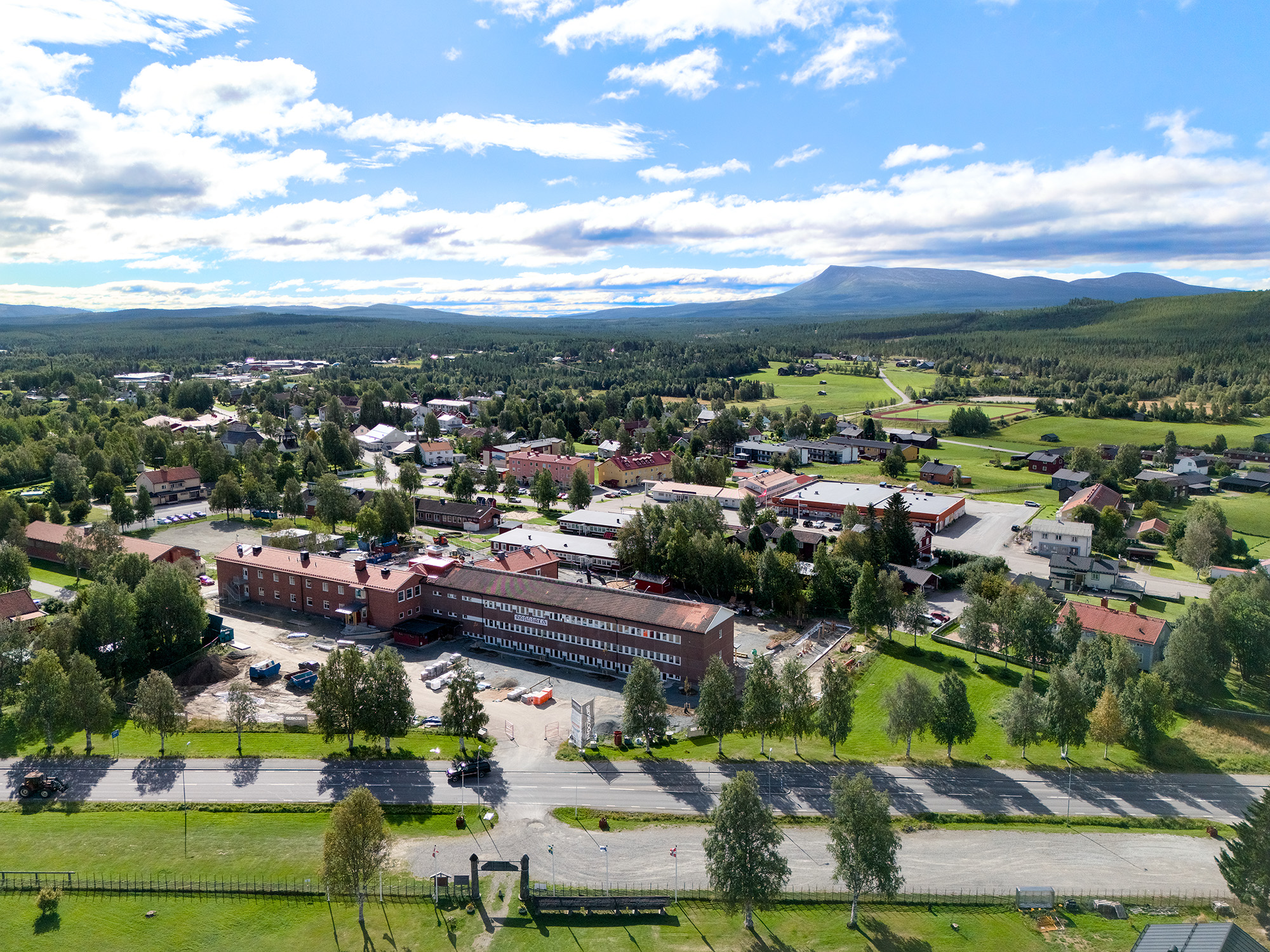 Flygfoto över Hede