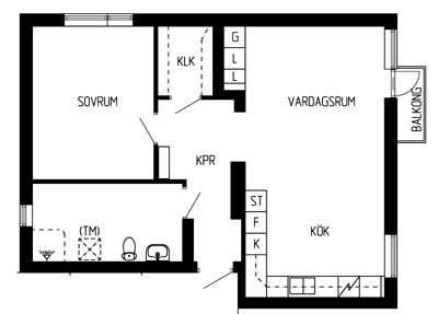 2 rum och kök. 63 - 67 kvm - Svegsgatan 25