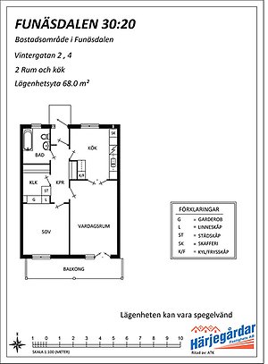 Ritning lägenheter Vintergatan 2 och 4 Funäsdalen